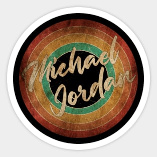 Michael Jordan Vintage Circle Art Sticker